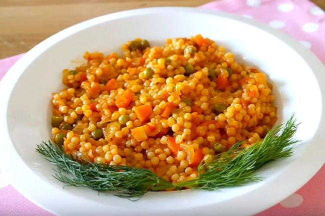 Sebzeli kuskus pilavı 