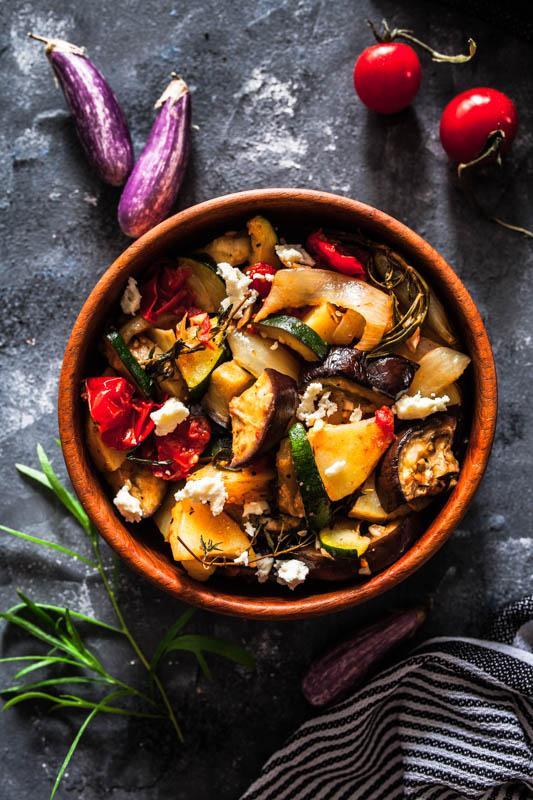 COURGETTE AND AUBERGINE