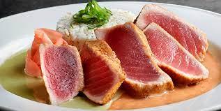 Dana tataki, bal ve sake soya