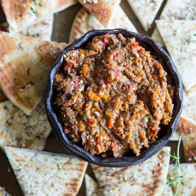 WARM ROASTED EGGPLANT PASTE