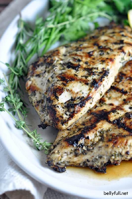 POUNDED CHICKEN WITH FRESH HERBS
