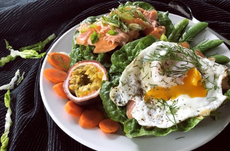 Mit Lachs