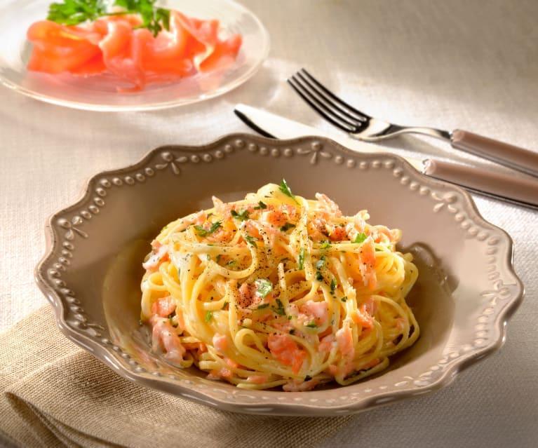 Salmone Linguine İlə 