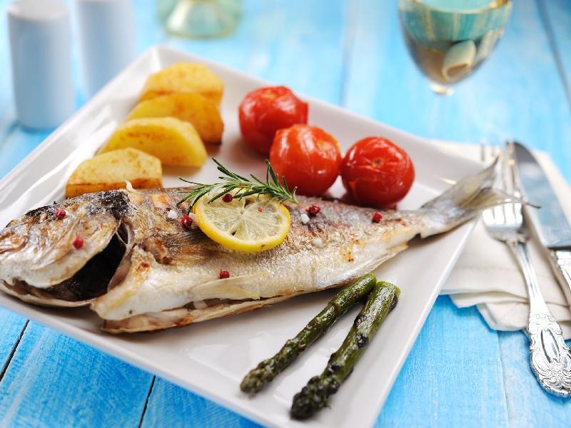 Fillet of Dorade in Vineleaf