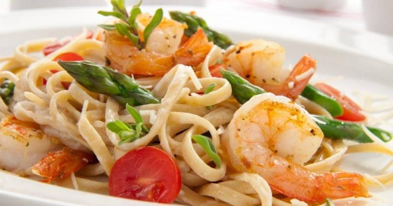 Pasta, Dəniz Məhsulları İlə 