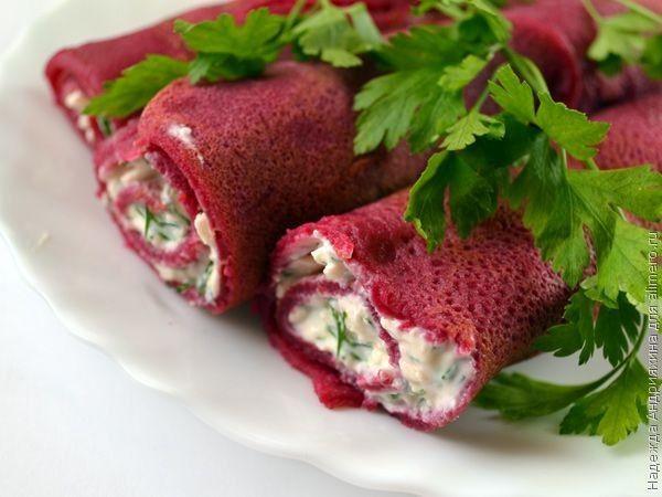 Блинчики свекольные 