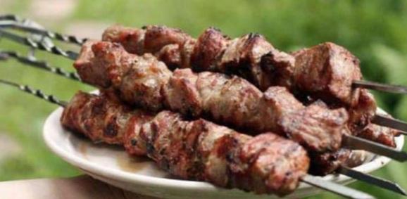 Шашлык из свиной шеи