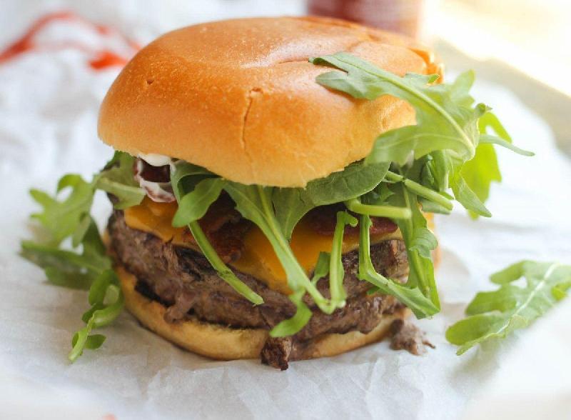 Beef Burger With Arugula