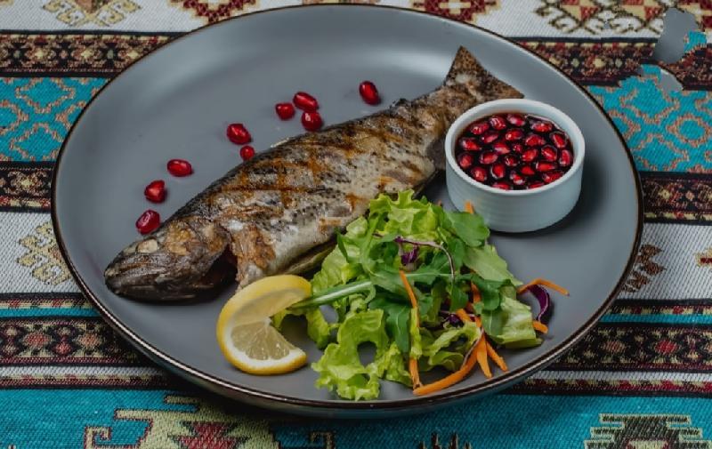 Qrildə Qızarmış Forel Balığı