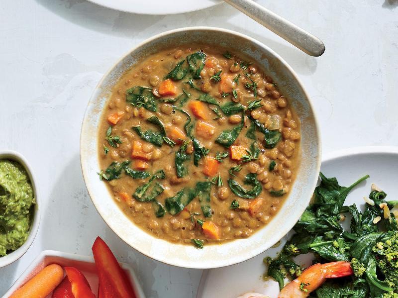CREAMY SOUP OF BEANS & LENTILS