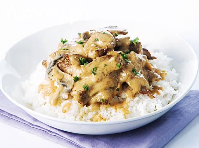 CREAMY TENDER VEAL RICE
