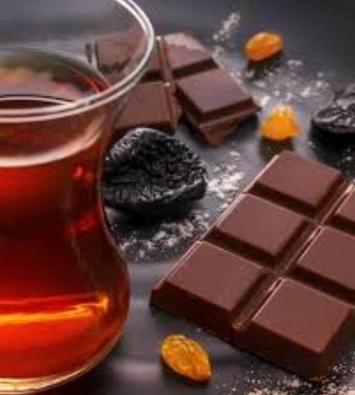 Çay şokoladla 