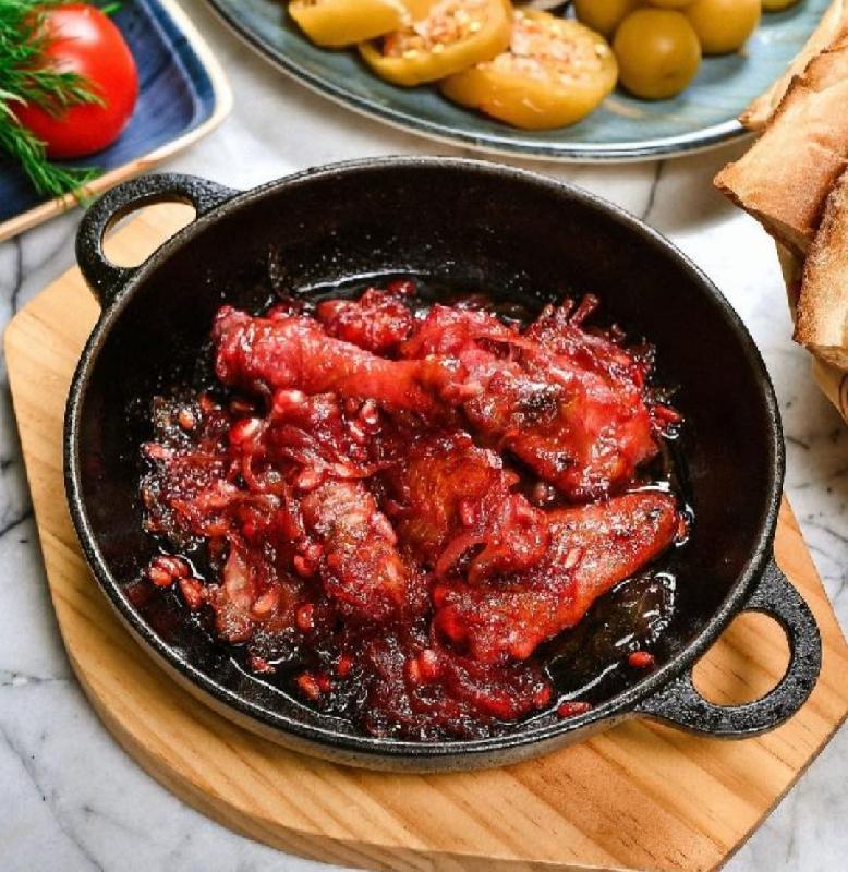 Nar qovurma çolpa ilə 