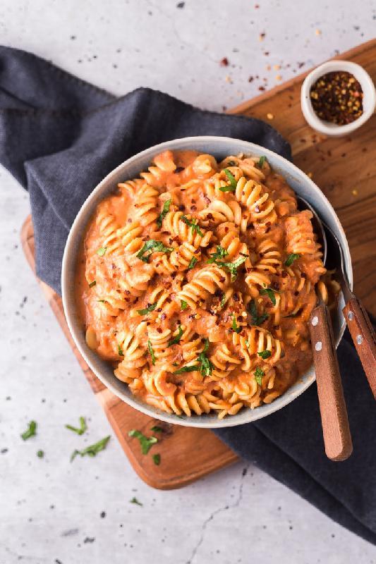 Pasta With Vegetables İn Tomato Sauce