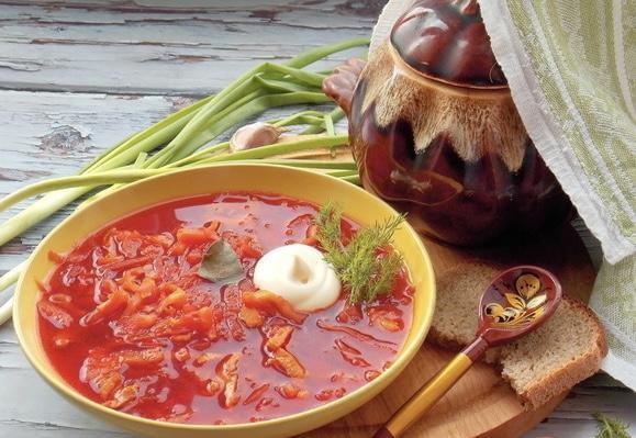 Украïнский борщ на свинячих реберцях