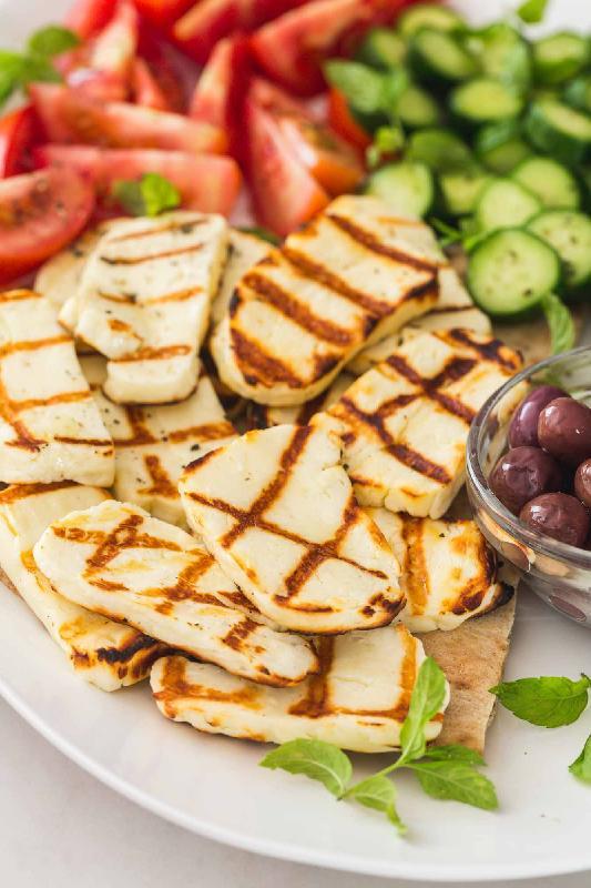 Grilled halloumi (v, gf)