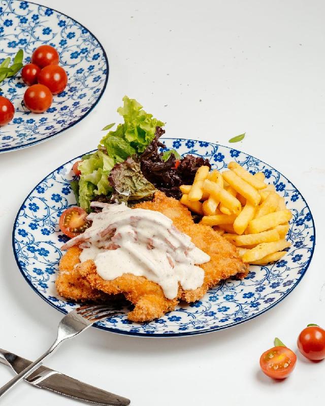 Qaymaqlı crispi chicken