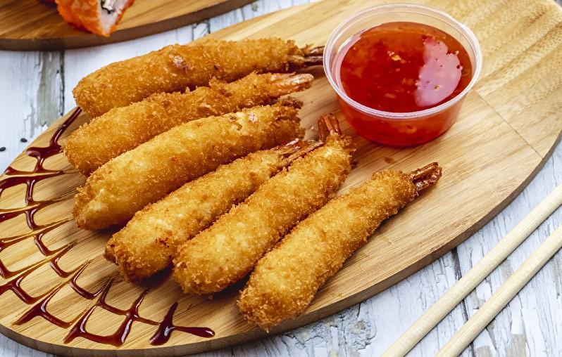 Tempura kreveka özəl sousla