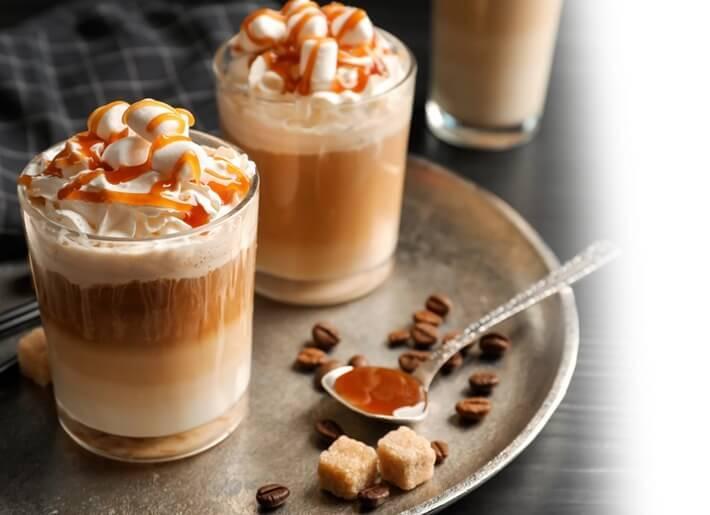 Latte with syrop