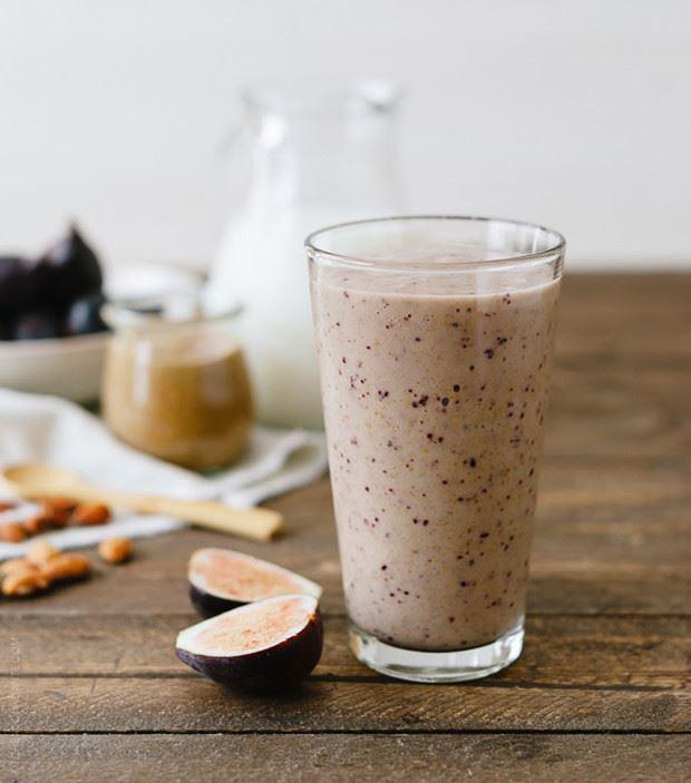 Əncirli smoothie
