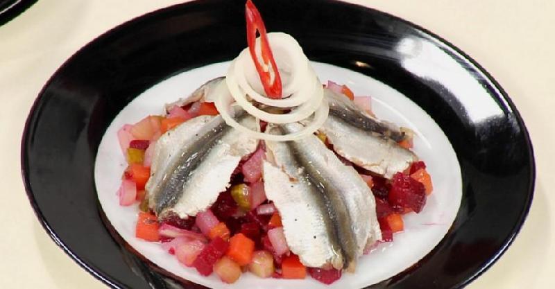 Винегрет с килькой