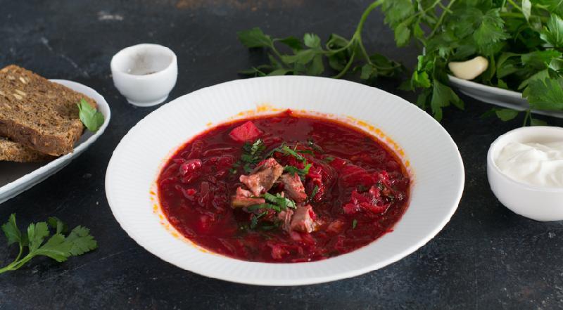 Борщ с мясом