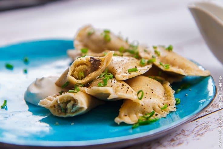 Вареники с картофелем и грибами 100 г 