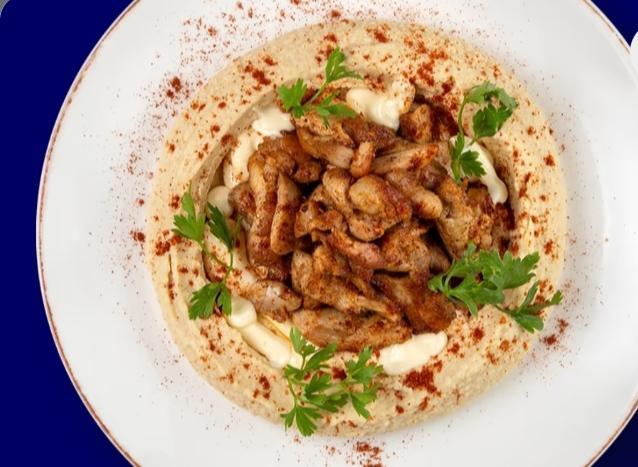 Hummus with chicken