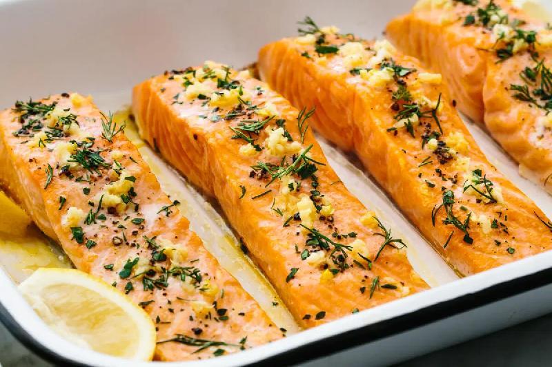Baked salmon