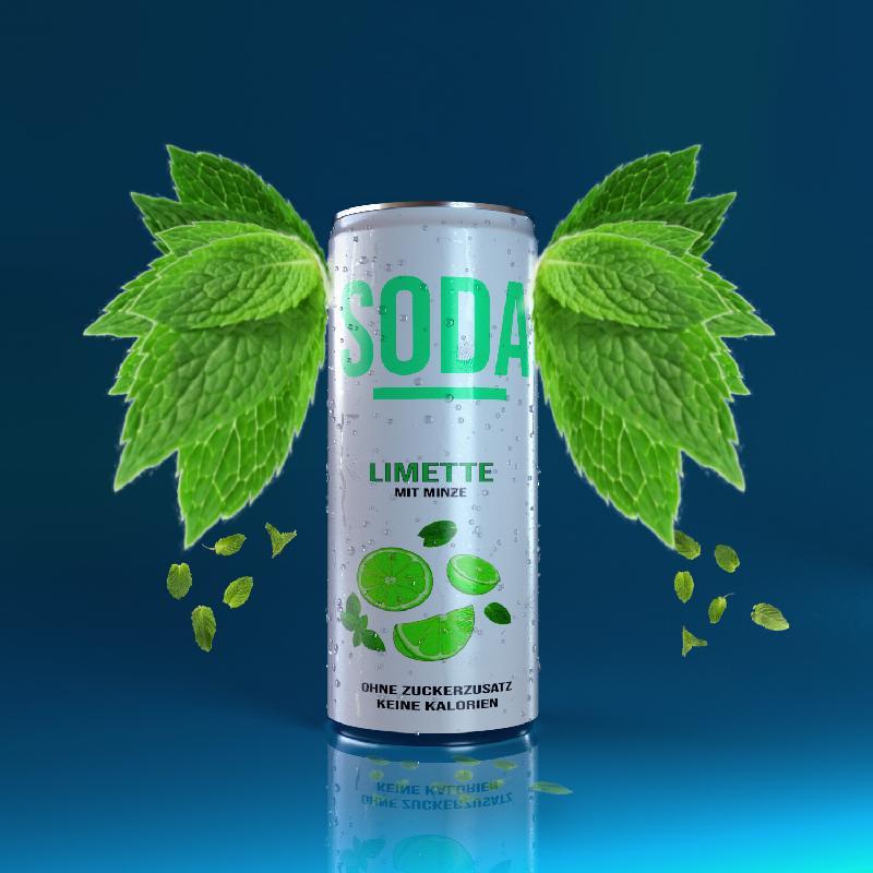Limetten Soda / lime soda