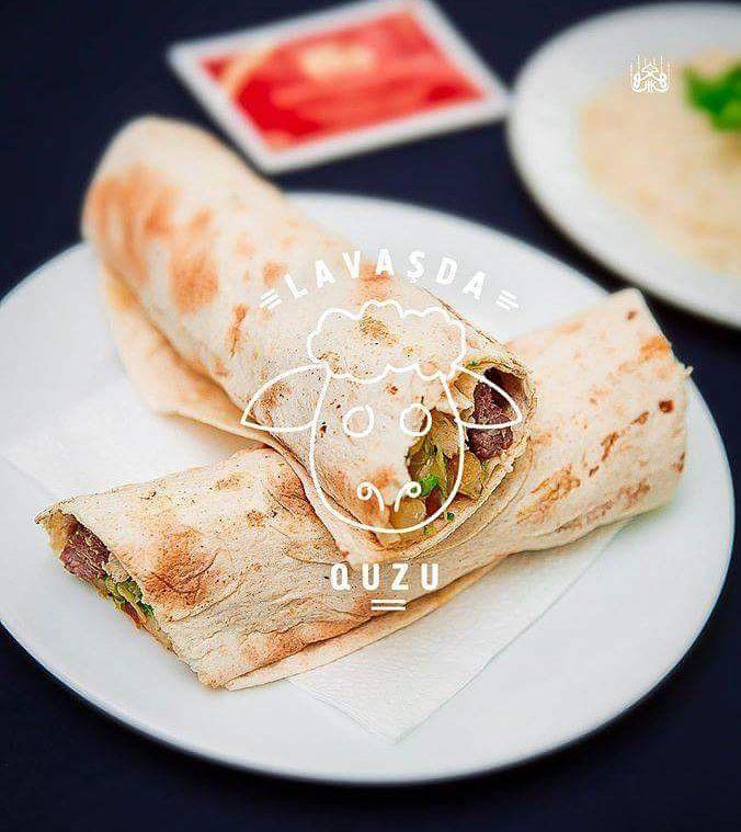 Quzu ciyər lavaşda
