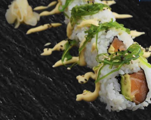 Salmon avocado rolls