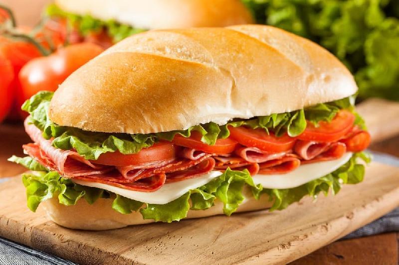Sandwich with smoked salmon