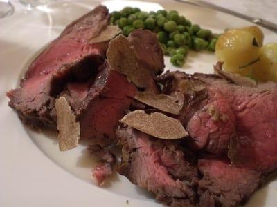 Chatteaubriand di manzo con pasta al tartufo nero di norcia (für zwei Personen)