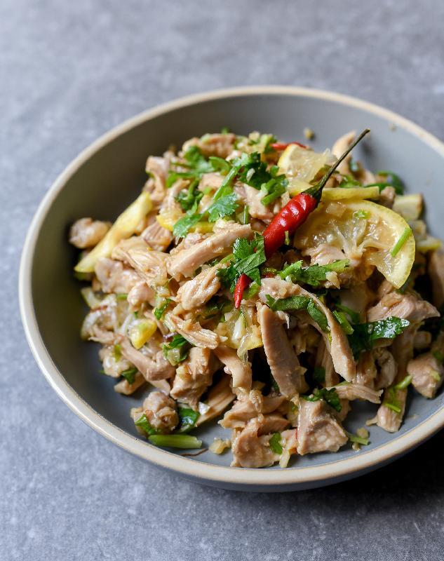 Asian hot chicken salad