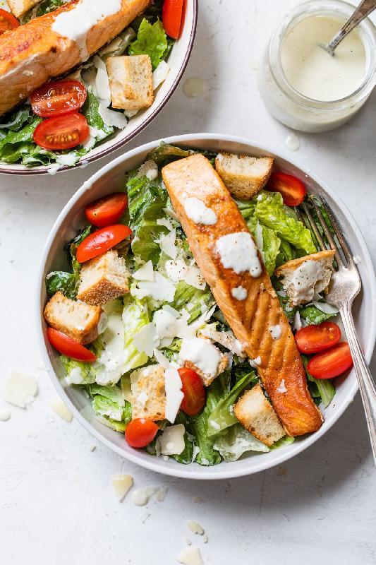 Ceaser salad salmon