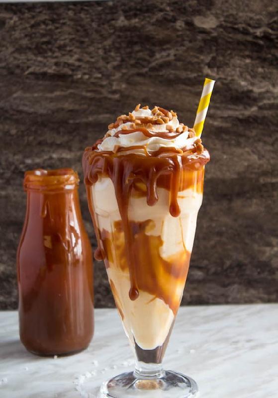 Caramel milkshake