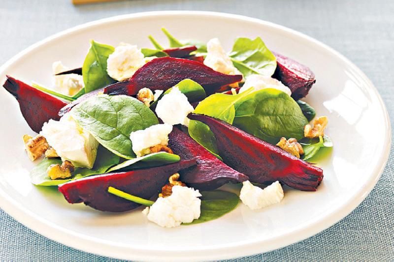 Beetroot Spinach Goat Cheese 