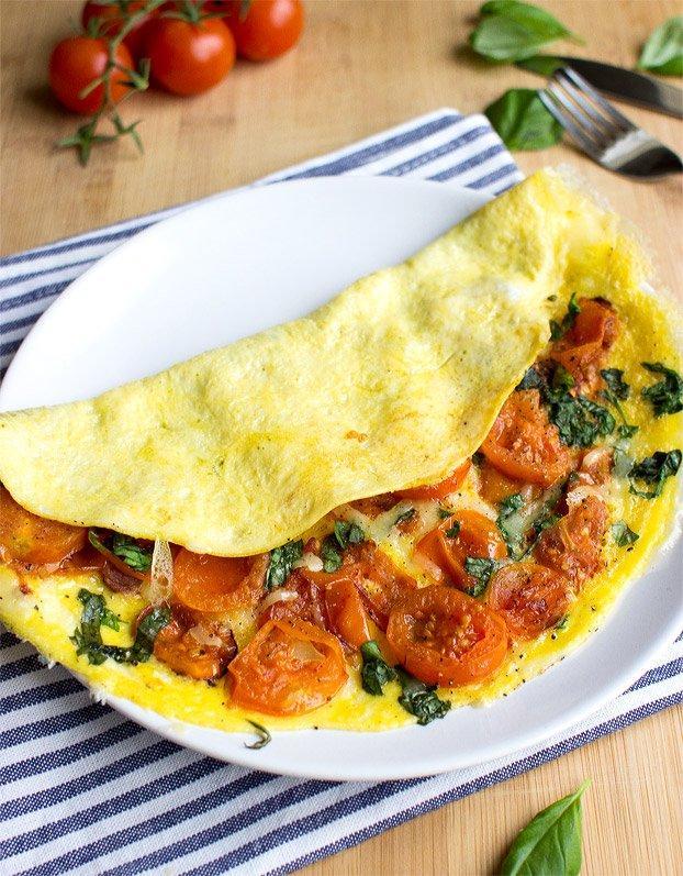 With Cheese And Tomatoes 