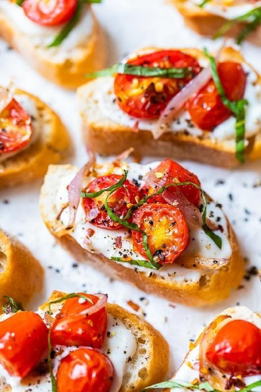 Balsamic Tomatoes Ricotta