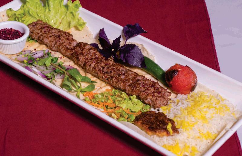 Adana kabab (plov ilə)