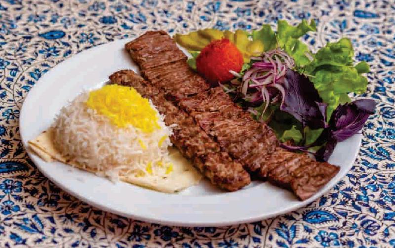 Sultani kababı (plov ilə)