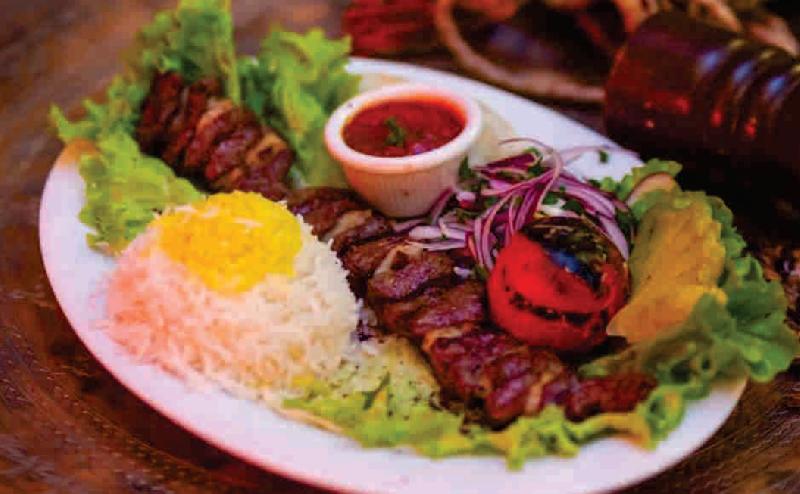 Çenca kabab (plov ilə)