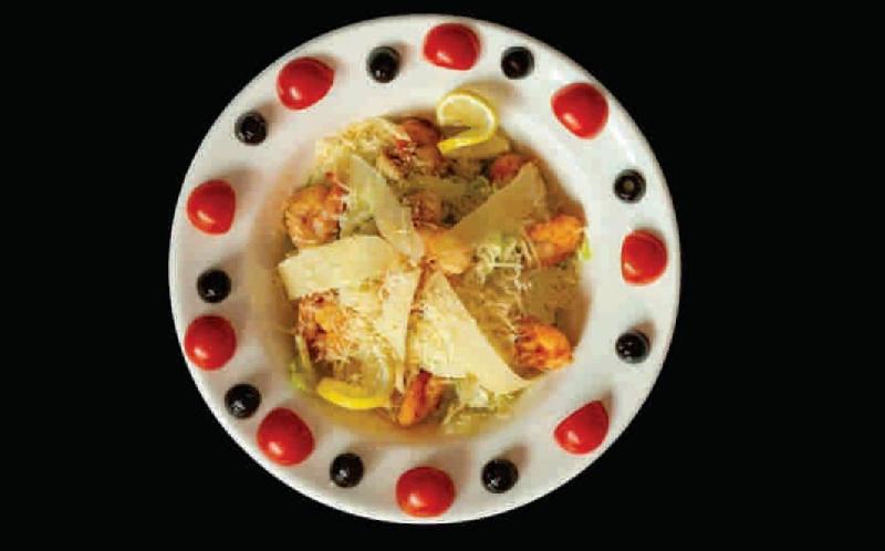 Sezar salatı krevet
