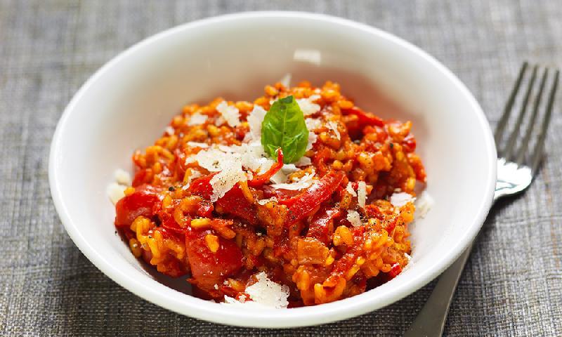 Avokadolu Toyuq & Qırmızı Düyü Risotto