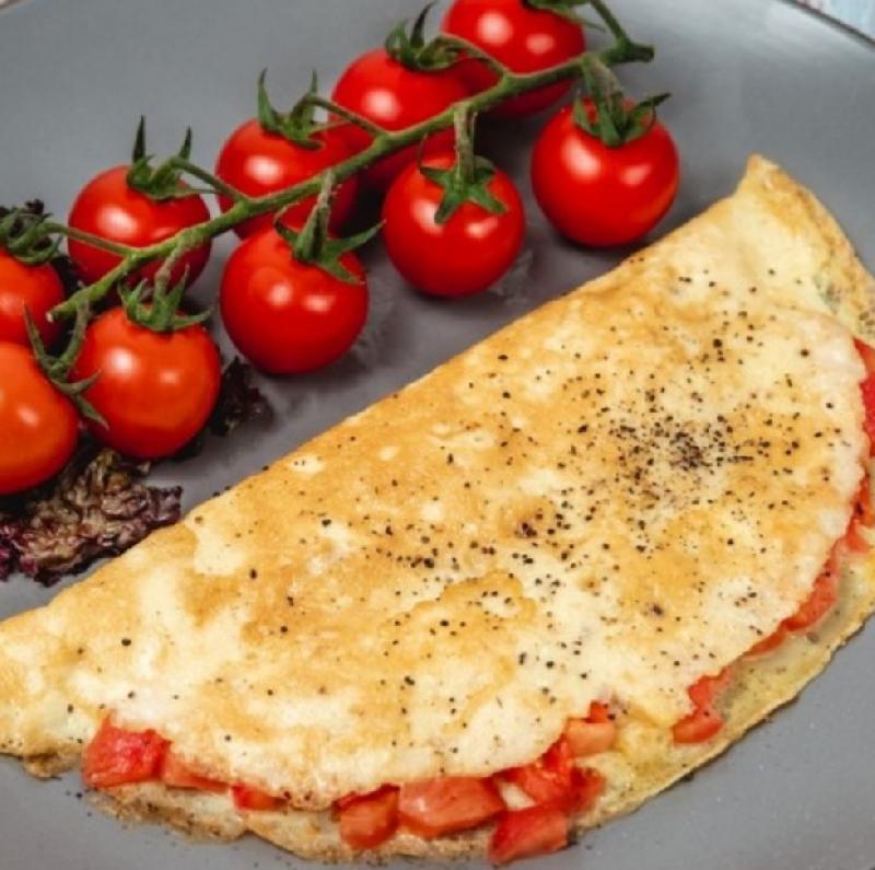 Pomidor ilə omlet