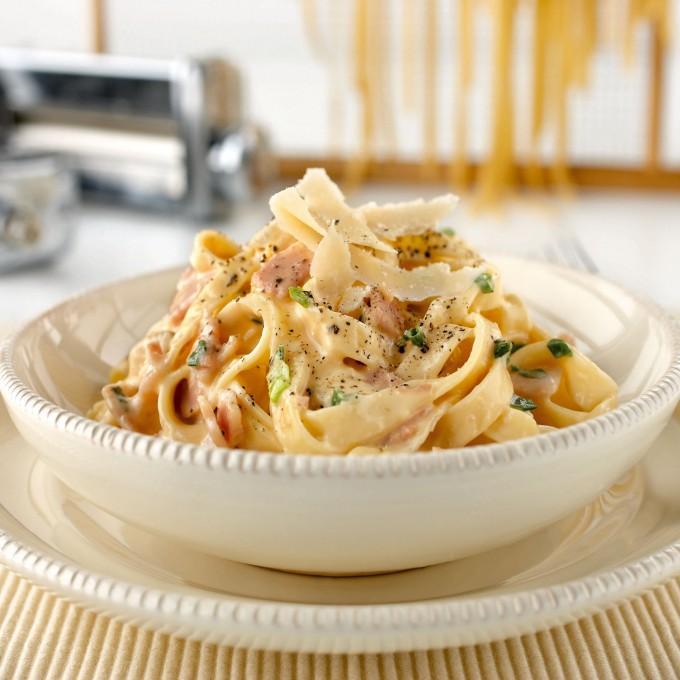 Fettuçini carbonara