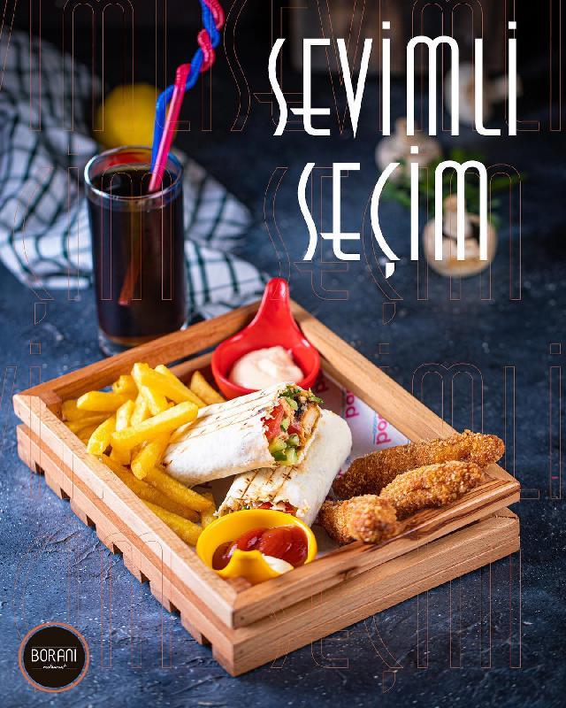 Şaurma, nuggets, kartof fri