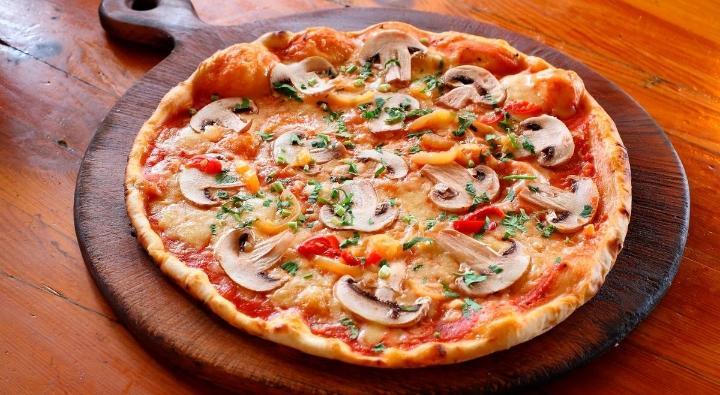 Pizza With Mushrooms