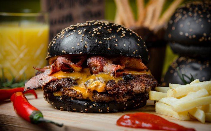 Black burger